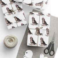 Load image into Gallery viewer, Labradoodle Christmas Lights Wrapping Paper