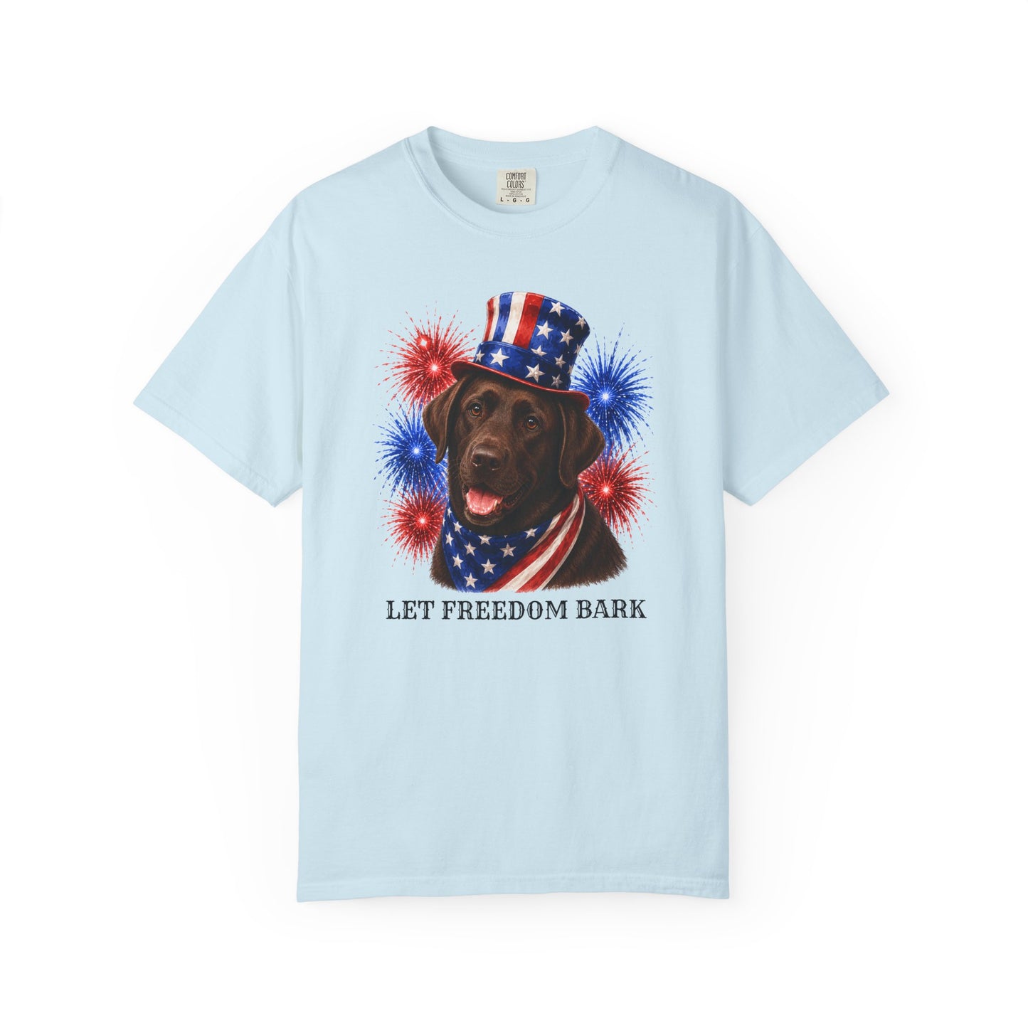 Chocolate Lab Patriotic Shirt