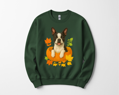 Boston Terrier Pumpkin Shirt
