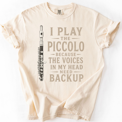 Funny Piccolo Shirt, Piccolo Player Gift, Band Musician Tee