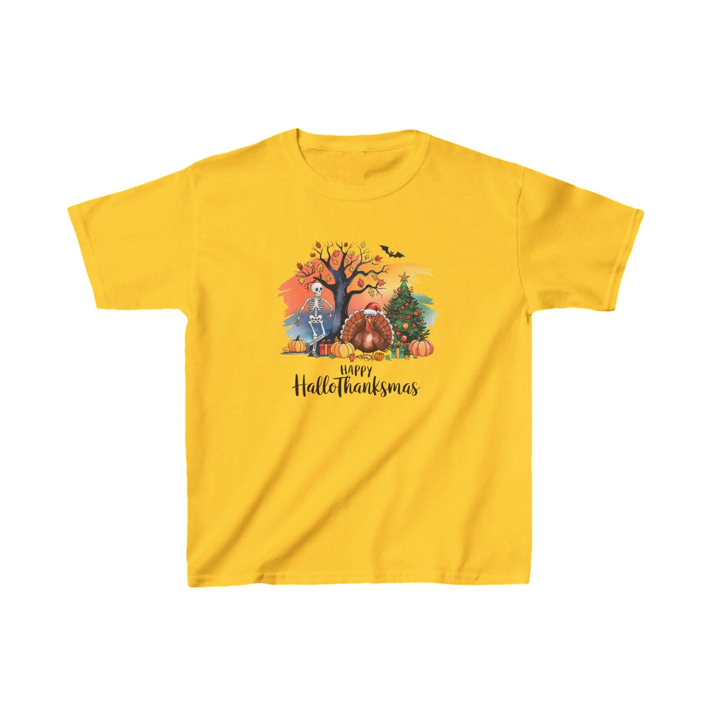 Happy Hallothanksmas Shirt, Funny Halloween Kids Shirt, Happy Halloween Thanksgiving Christmas Shirt, Holiday Season Shirt