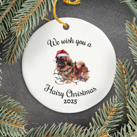Load image into Gallery viewer, Christmas Pekingese Ornament, Christmas Lights Dog Keepsake
