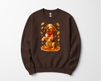 Load image into Gallery viewer, Bracco Italiano Fall Shirt, Autumn Dog Sweatshirt, Dog Lover Gift, Cozy Pet Apparel, Bracco in Leaves, Gift for Pet Lovers
