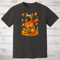 Load image into Gallery viewer, French Bulldog Autumn Shirt, Cozy Pet Sweatshirt, Fall Dog Lover Gift, Fawn Bulldog Leaves Apparel, Cute Dog Clothing, Autumn Vibes Shirt
