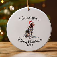 Load image into Gallery viewer, Christmas German Shorthaired Pointer Ornament, Christmas Lights Dog Keepsake

