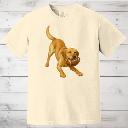Yellow Lab Football Shirt