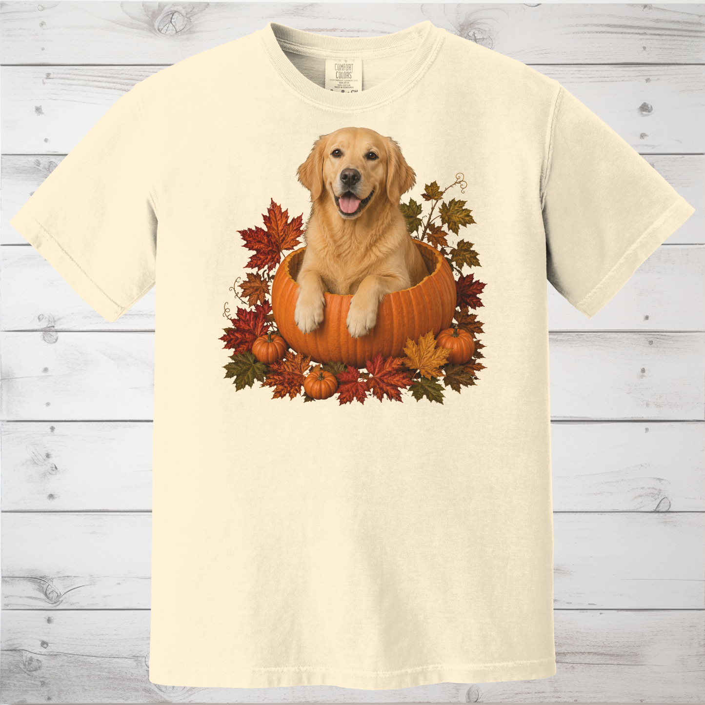 Golden Retriever Pumpkin Shirt