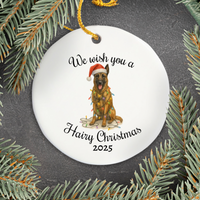 Load image into Gallery viewer, Christmas Belgian Malinois Ornament, Christmas Dog Holiday Keepsake
