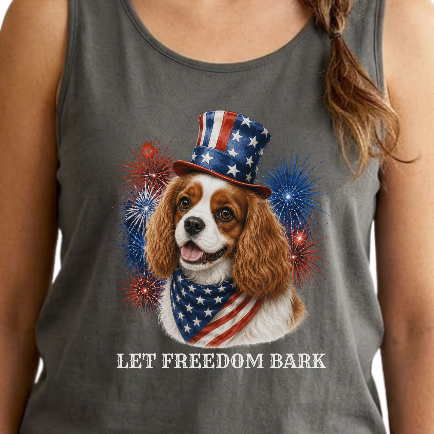 Patriotic Blenheim Cavalier Tank Top