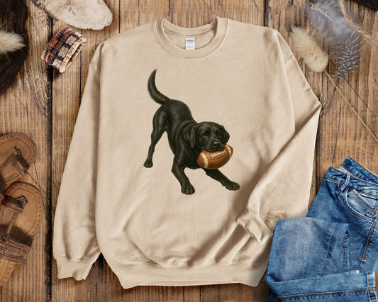 Football Lab Lovers Sweatshirt-Personalize for Lab Choice