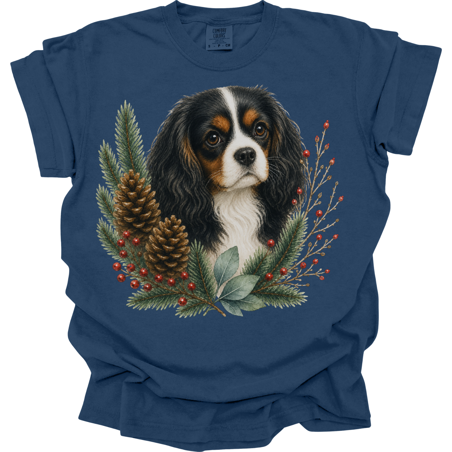 Cavalier King Charles Christmas Shirt, Winter Dog Mom Tee, Cavalier Lover Gift