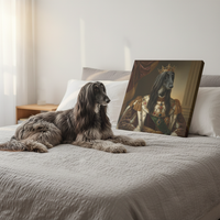 Load image into Gallery viewer, Personalized Royal King Dog Portrait – Custom Pet Art Canvas
