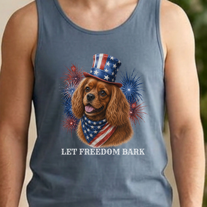 Patriotic Ruby Cavalier Tank Top