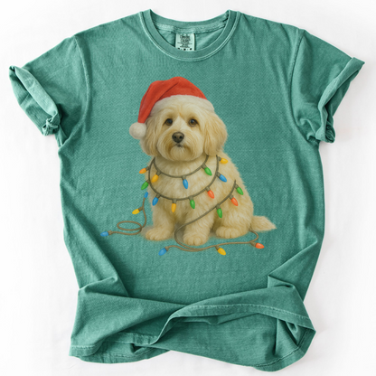 Havanese Christmas Lights Shirt, Festive Holiday Tee for Fluffy Dog Fans