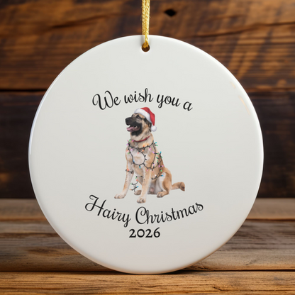 Christmas Anatolian Shepherd Ornament, Christmas Lights Dog Keepsake, Christmas Dog, Anatolian Shepherd Mom, Gift For Dog Lover