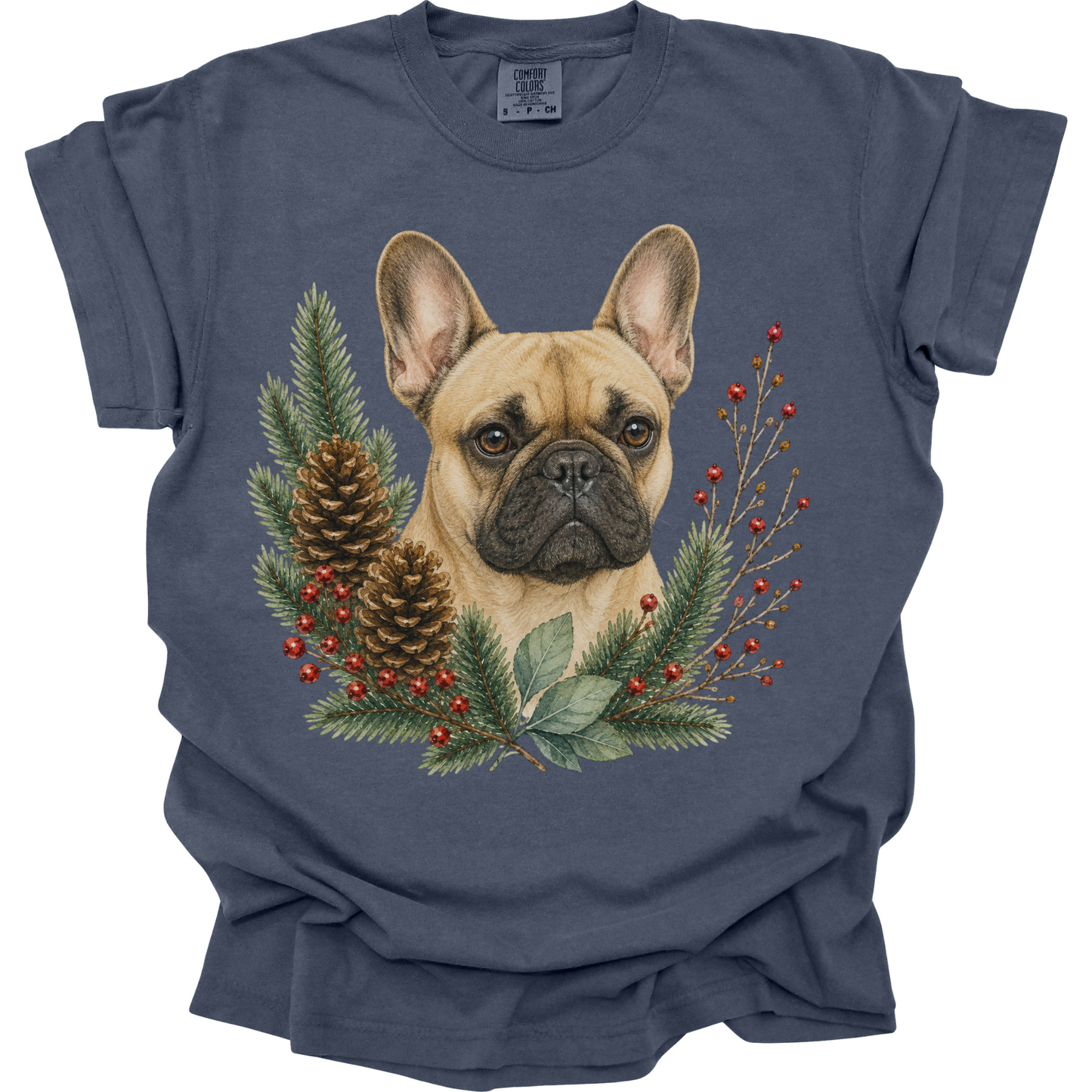 French Bulldog Christmas Shirt, Frenchie Dog Mom Tee, French Bulldog Lover Christmas Gift
