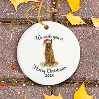 Load image into Gallery viewer, Christmas Belgian Malinois Ornament, Christmas Dog Holiday Keepsake
