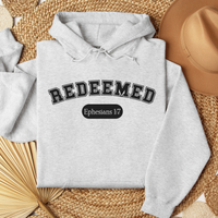 Load image into Gallery viewer, Redeemed Christian Shirt, Tank or Hoodie, Ephesians 1:7 Bible Verse
