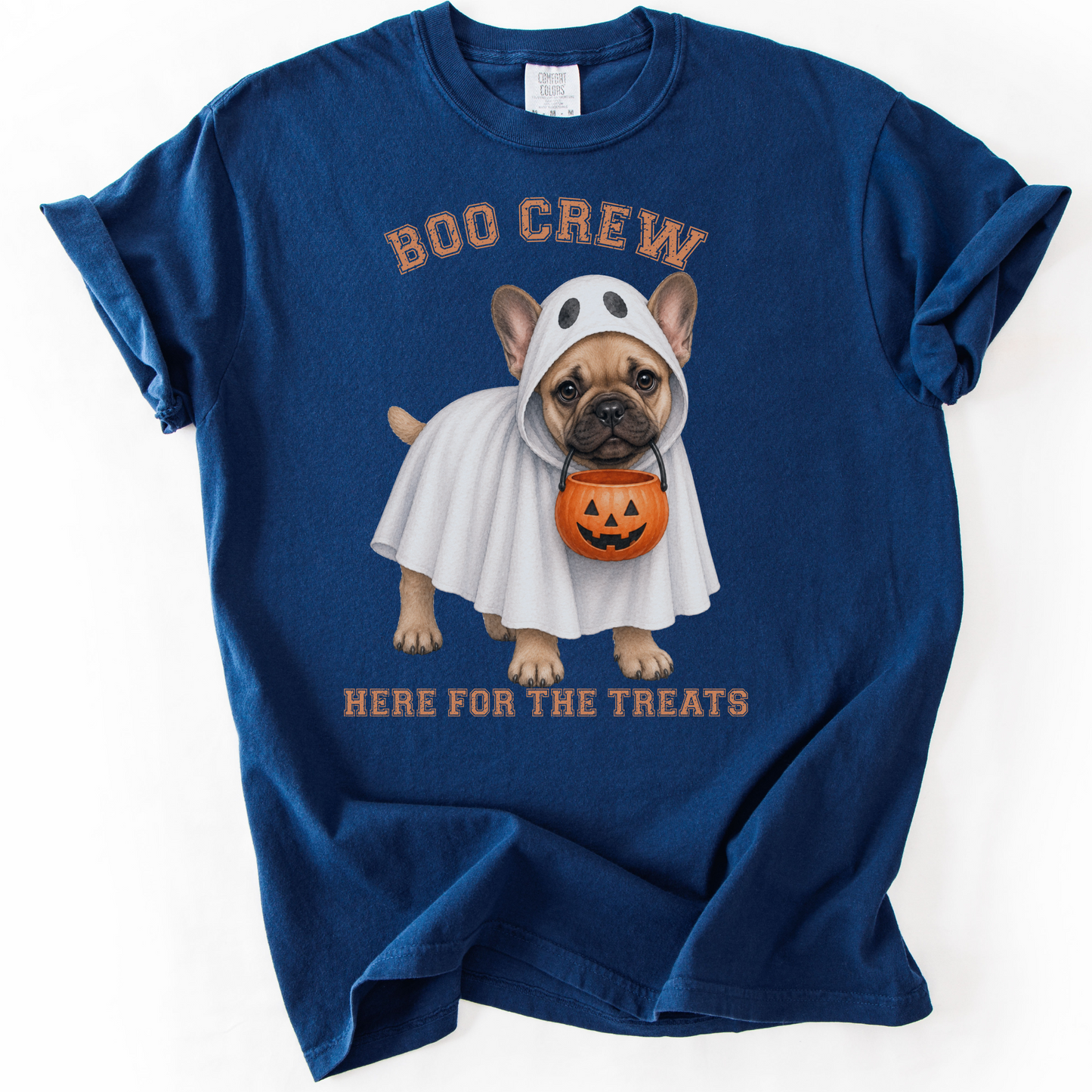French Bulldog Boo Crew Halloween Shirt, Here for the Treats Dog Mom Tee