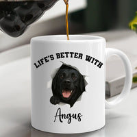 Load image into Gallery viewer, Personalized Life’s Better With My Dog Mug
