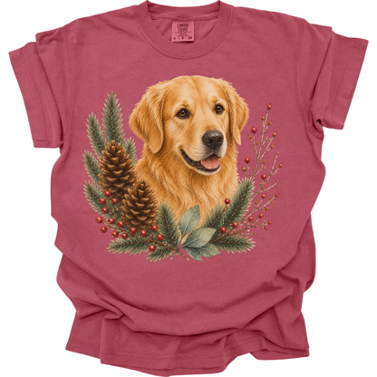 Golden Retriever Christmas Shirt, Golden Dog Mom Tee, Holiday Golden Retriever Lover Gift