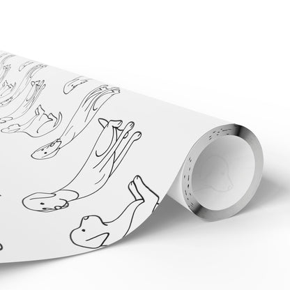 Minimalist Labrador Wrapping Paper
