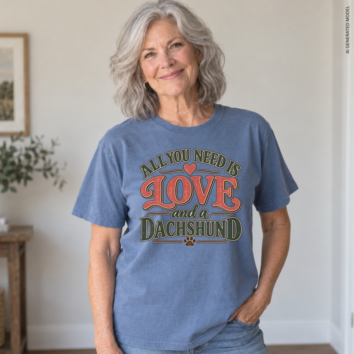 Dachshund Shirt, All You Need Is Love and a Dachshund