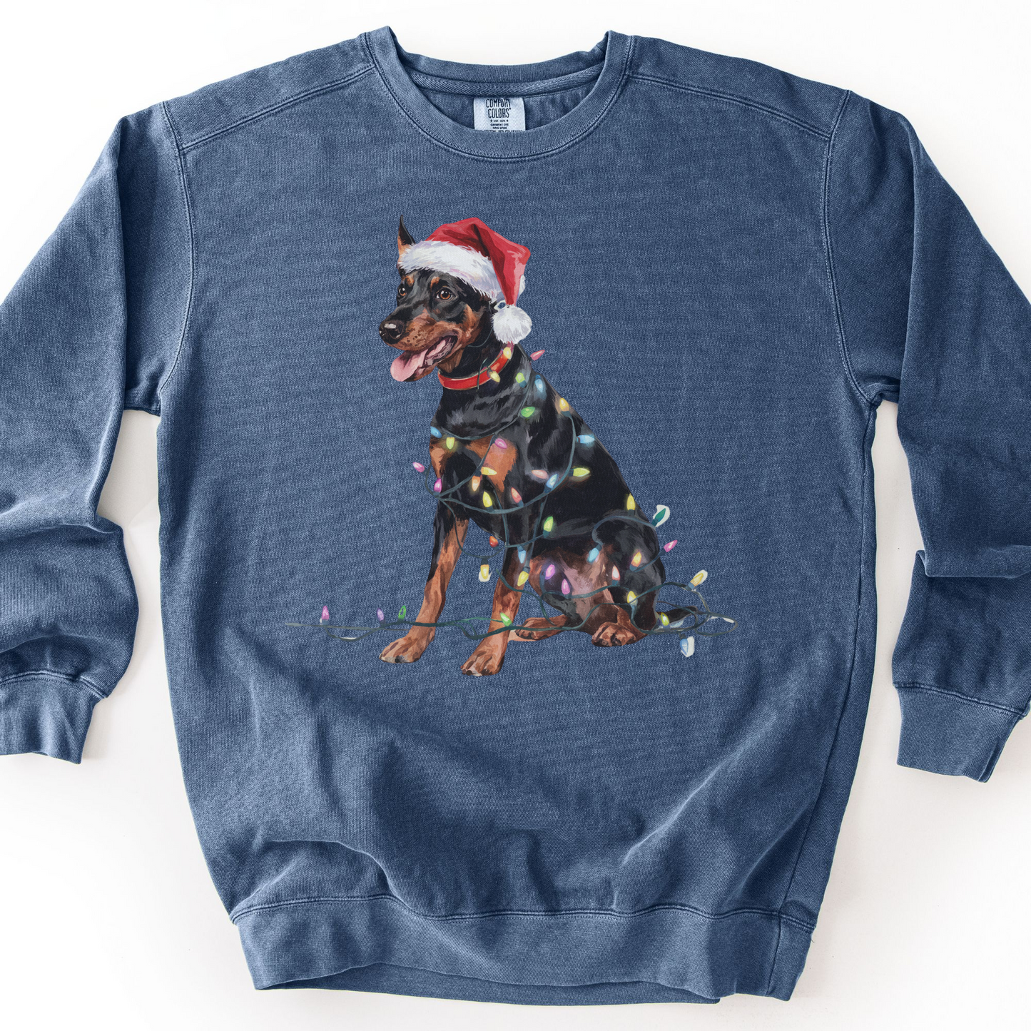 German Pinscher Christmas Lights Sweatshirt