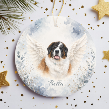 Personalized Pet Memorial Ornament, Custom Rainbow Bridge Photo Keepsake Gift