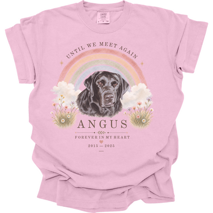 Personalized Rainbow Bridge Dog Remembrance Shirt