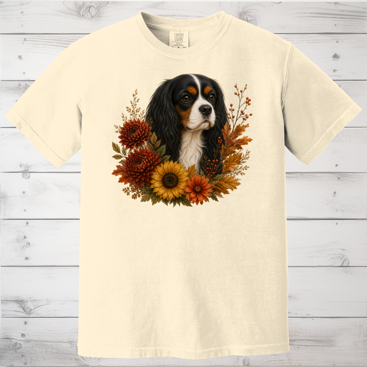 Tri Color Cavalier Autumn Floral Shirt