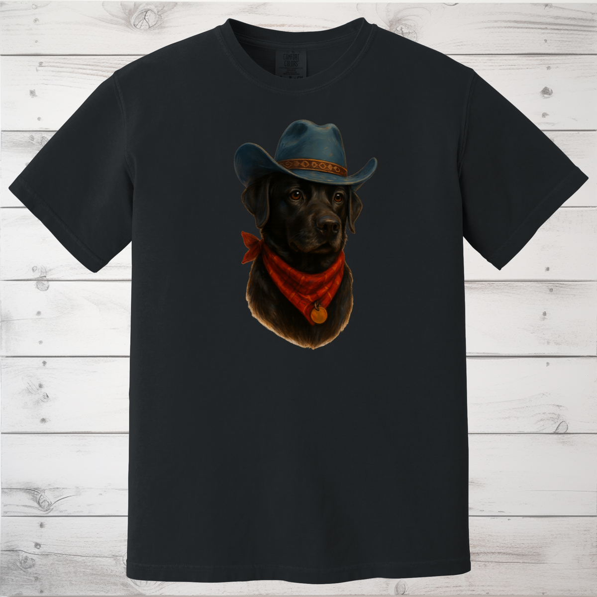 Customized Cowboy Pet Photo Portrait Shirt