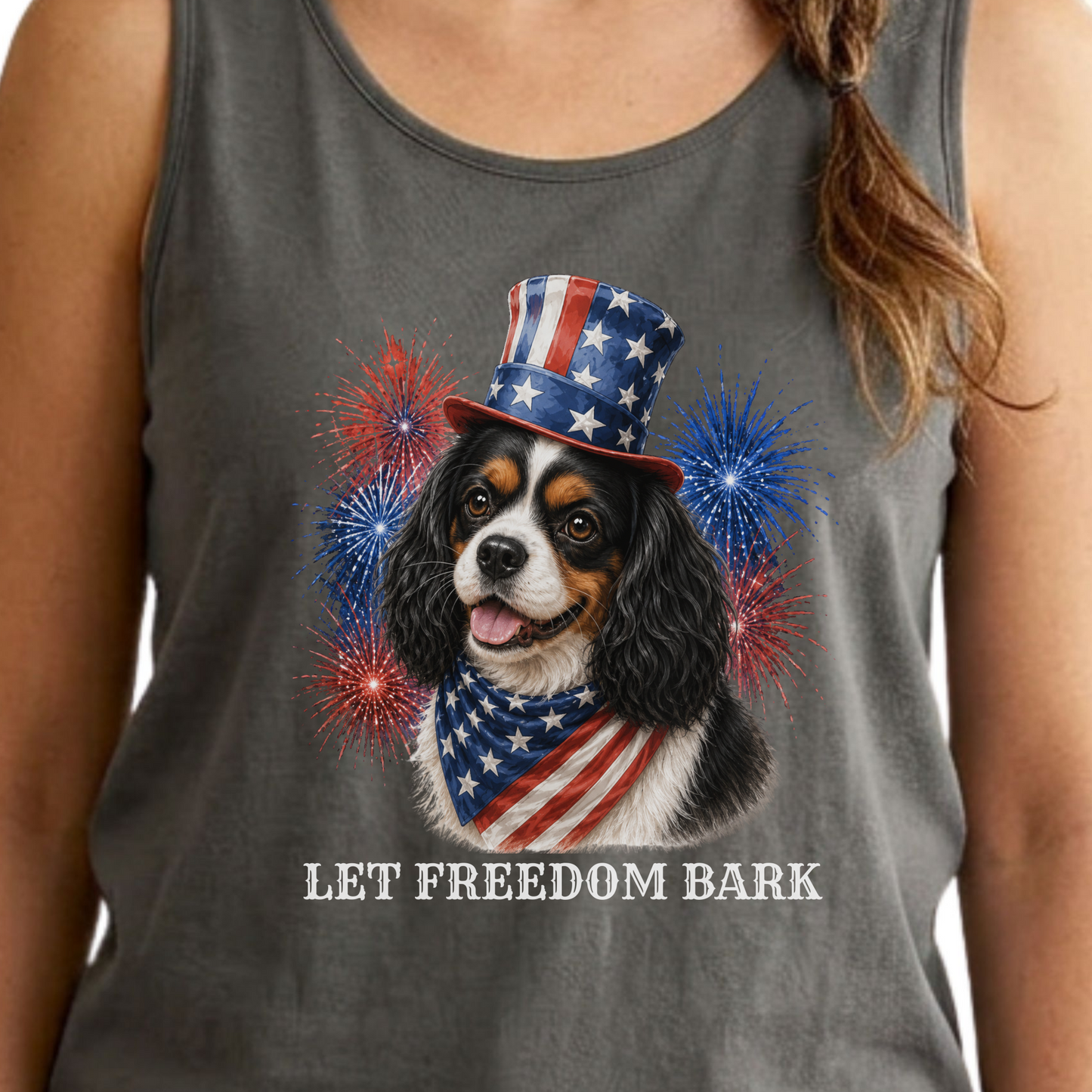 Patriotic Tricolor Cavalier Tank Top