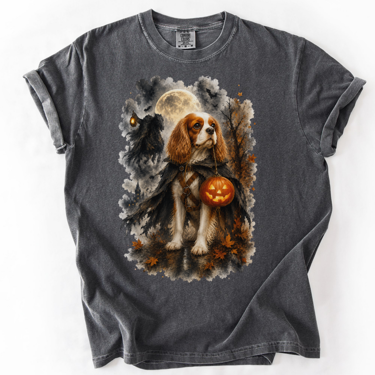 Blenheim Cavalier Headless Horseman Inspired Halloween Comfort Colors Shirt