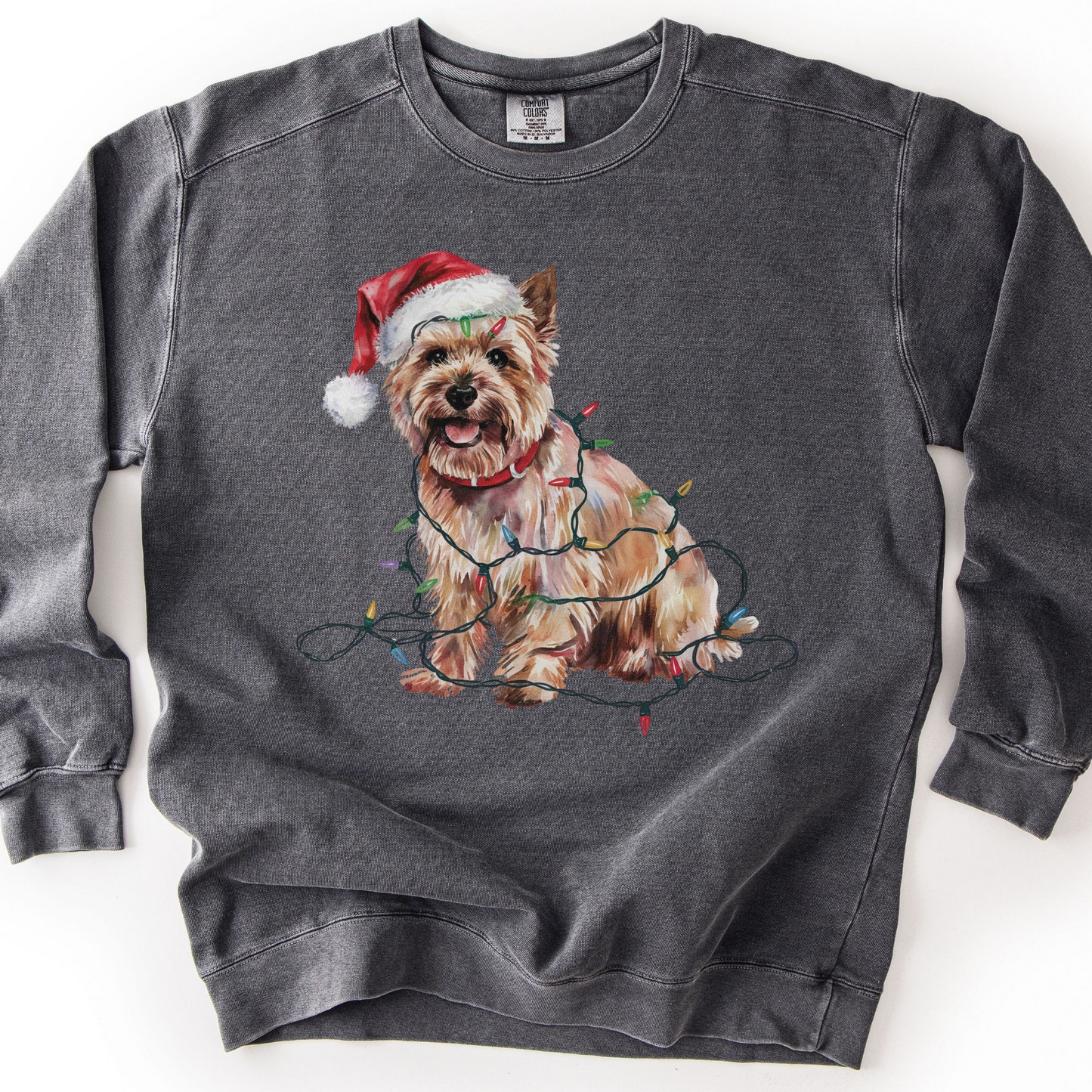 Cairn Terrier Christmas Lights Sweatshirt