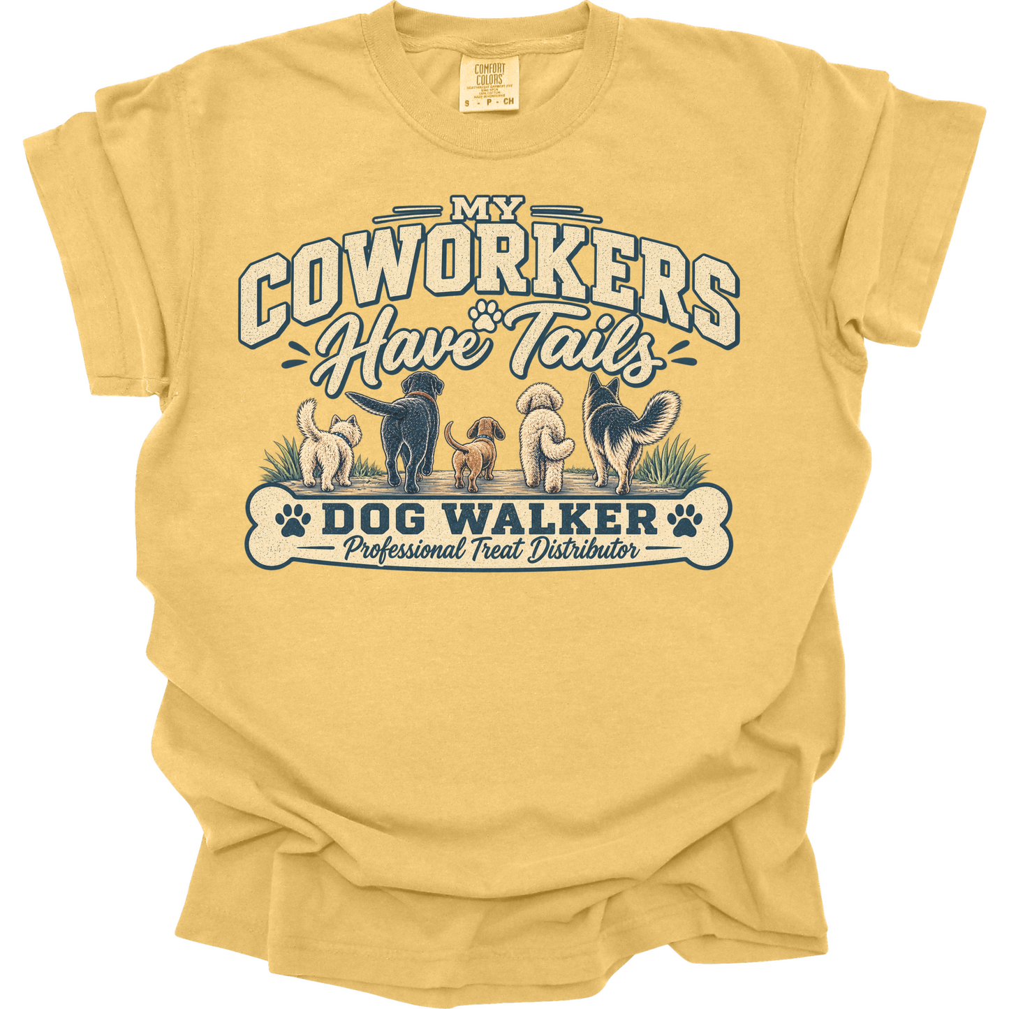 Dog Walker Shirt, My Coworkers Have Tails Tee, Professional Dog Walker Gift