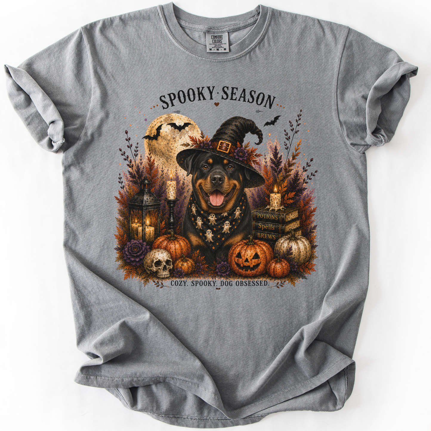 Rottweiler Spooky Season Dog Mom Halloween Shirt