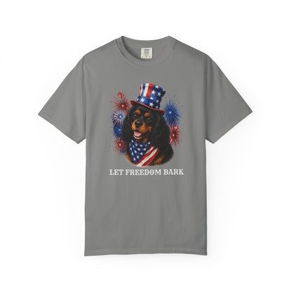 Black & Tan Cavalier King Charles Spaniel Patriotic Tee