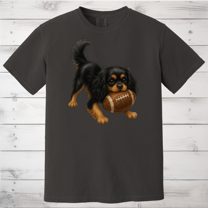Black Tan Cavalier Football Shirt