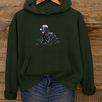 Load image into Gallery viewer, Christmas Dog Hoodie, Labrador Holiday Sweatshirt, Festive Pet Apparel, Gift for Dog Lovers, Cotton Blend Unisex Hoodie
