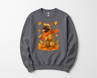 Load image into Gallery viewer, French Bulldog Autumn Shirt, Cozy Pet Sweatshirt, Fall Dog Lover Gift, Fawn Bulldog Leaves Apparel, Cute Dog Clothing, Autumn Vibes Shirt
