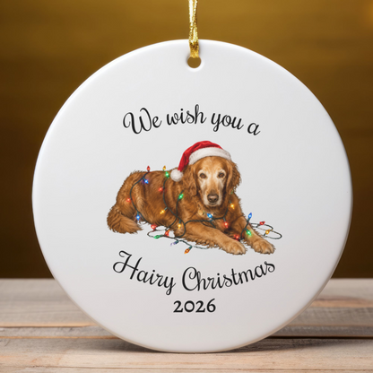 Personalized Dog Photo Christmas Ornament Custom Pet Holiday Keepsake Gift