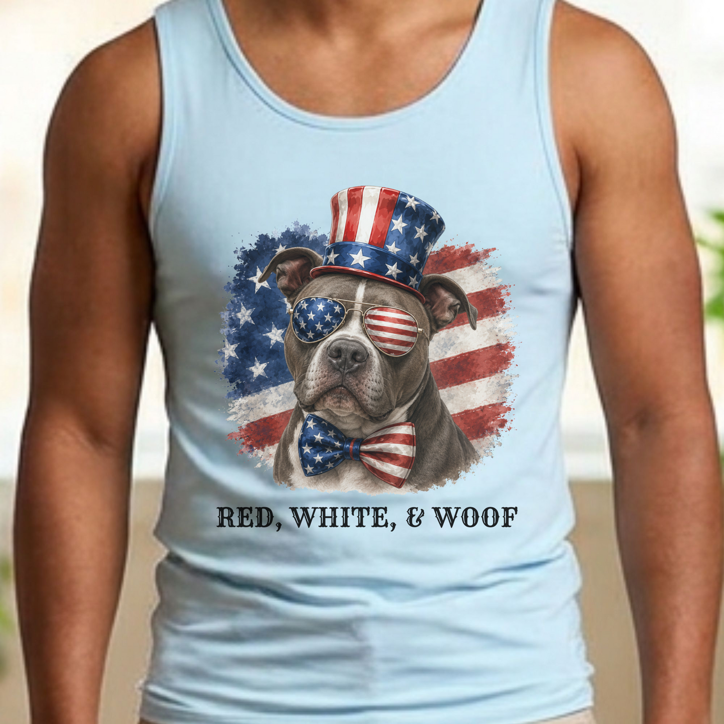 Patriotic Pitbull Tank Top