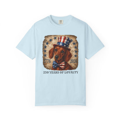 Red Dachshund 250 Years of Loyalty Shirt