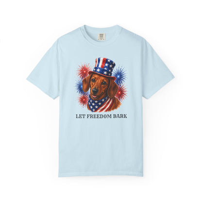 Red Dachshund Patriotic Shirt