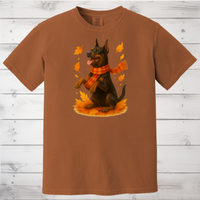 Load image into Gallery viewer, Doberman Autumn Sweater, Dog Lover Fall Apparel, Cozy Pet Sweatshirt Gift, Autumn Dog Fashion
