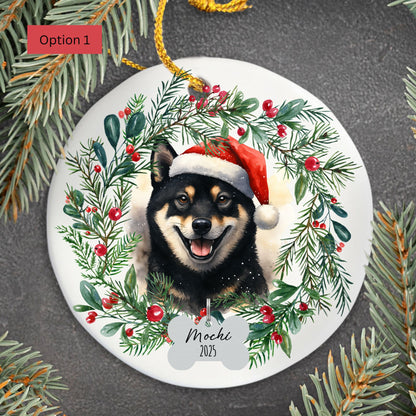 Personalized Shiba Inu Christmas Ornament