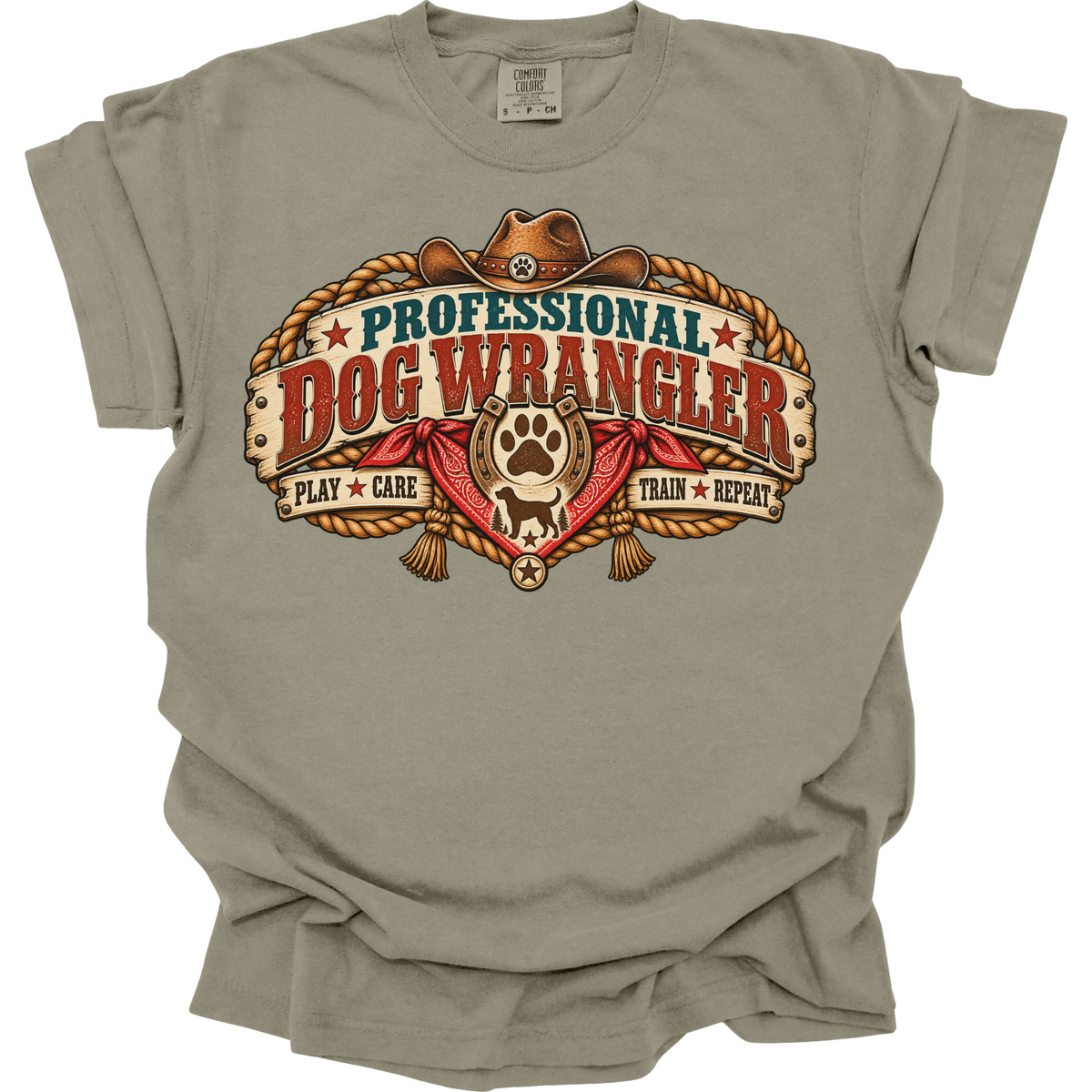 Dog Daycare Worker Shirt, Professional Dog Wrangler Tee, Funny Pet Care Staff Gift