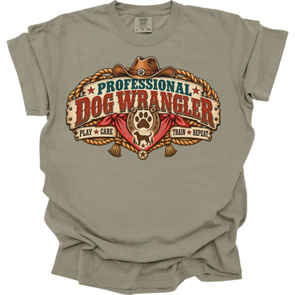 Dog Daycare Worker Shirt, Professional Dog Wrangler Tee, Funny Pet Care Staff Gift