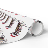 Load image into Gallery viewer, French Bulldog Christmas Lights Wrapping Paper
